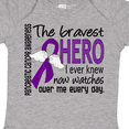 thumbnail image 4 of Inktastic Pancreatic Cancer Bravest Hero I Ever Knew 1 Boys or Girls Baby Bodysuit, 4 of 5