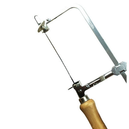 

Mini Adjustable Iron Stainles Steel Saw Tools Hand Carved Wood DIY U-shaped Handle Woodwork Bow Hacksaw