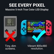 Handheld Portable Game Console 5 inch Screen (Red and Blue)