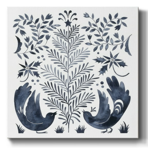 Otomi Inspired Christmas III- Gallery Wrapped Canvas