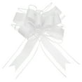 thumbnail image 1 of Unique Bargains 10pcs 9 Inch Extra Large Pull Bow Gift Wrapping Big Organza Bows Ribbon White for Wedding Baskets Presents, 1 of 6
