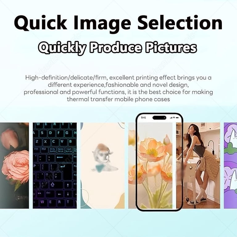 3D Phone Case Heat Press Kit With Molds | 180°c Fast Sublimation
