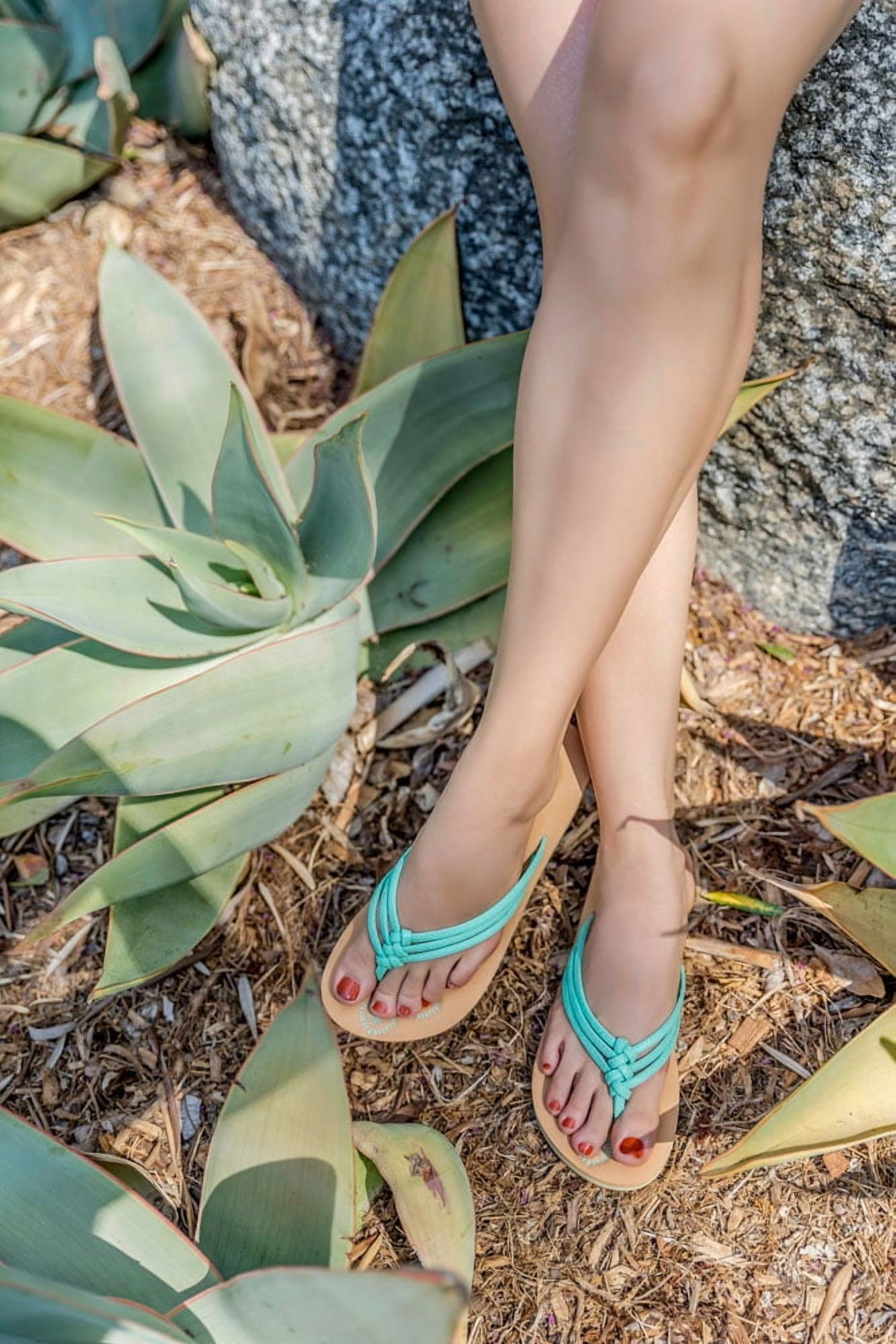 Women's Braid Thong Sandals Summer Flip Flops
