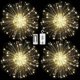 thumbnail image 2 of Bearachild Fuegos artificiales a prueba de agua 8 modos LED lámpara colgante Starburst luces decoración al aire libre blanco cálido 1pc Iluminación navideña Blanco cálido y 4 piezas Bearachild HA000758-03B, 2 of 6