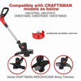 thumbnail image 4 of r1v For Craftsman Lawn Mower Replacement Spool Cap with Spring, Q5l CMZST120SC, 4 of 5
