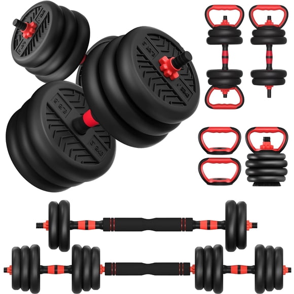 Juego de mancuernas ajustables TOTOZAKUL de 20 kg para gimnasio en casa