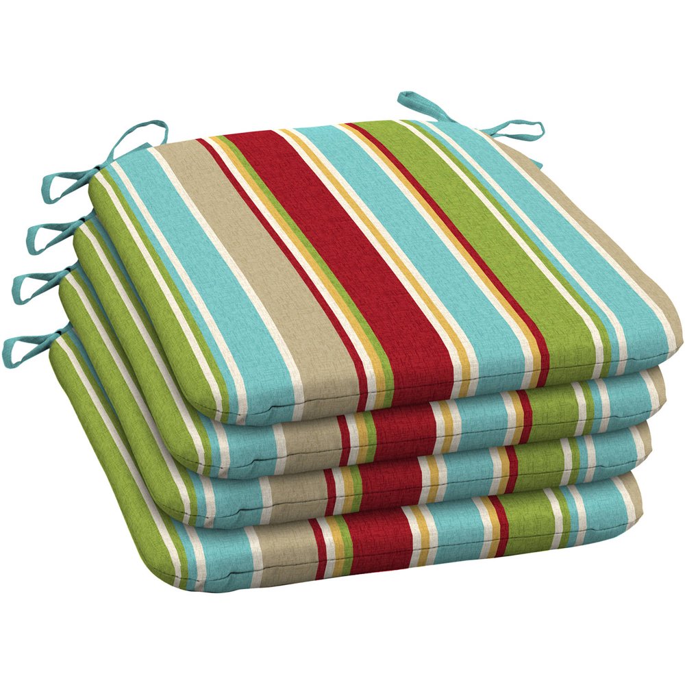 Mainstays Outdoor Patio Wrought Iron Seat Pad, Set of 4