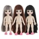 thumbnail image 2 of Dolls Accessories Long Hair 3D Eyes Ball Jointed 16cm Movable Joints Doll BJD Doll Nude Body Doll 1/12 Doll heqiyong LED, 2 of 2