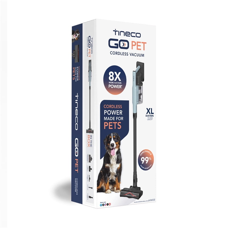 Tineco GO PET Cordless Vacuum with ZeroTangle Brush, 60 min Runtime, 1L Dustbin (GO303)