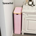 thumbnail image 4 of SpaceAid Slim Laundry Hamper with Lid, 65L Narrow Tall Clothes Basket Bin, Pink, 4 of 6