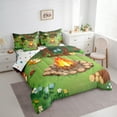 thumbnail image 3 of Feelyou Jungle Adventure Child Twin Bedding Sets 7-Piece, Kawaii Cartoon Fox Bedding Comforter Set, Mystic Camping Lover Reversible Sheet Sets, Luxury Bedroom Decor, 3 of 7