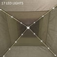 thumbnail image 4 of Outsunny 11 x 11 ft Beige Pop up Outdoor Canopies, Remote Control, 4 of 9