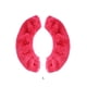 thumbnail image 4 of Eigraketly Cubierta de cuchillo de patinaje Villus largo Absorción de agua fuerte No es fácil salir de la fecha Prevención de lesiones Funda de Deportes de nieve Rosa roja L, 4 of 6