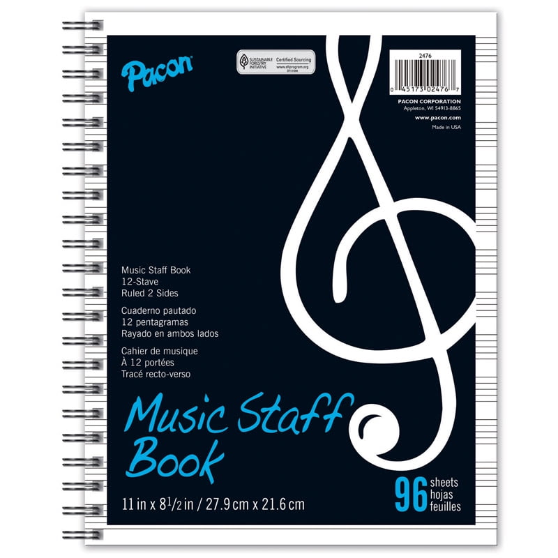 MUSIC STAFF PAPER BOOK