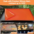 thumbnail image 3 of 36" Heavy Duty Silicone Grill Mat for 36" Blackstone Griddle, 3 of 7