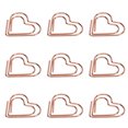 thumbnail image 1 of 100Pcs Or Rose Trombones, Trombone en Métal de Forme Unique avec Boîte de Stockage pour le Bureau de Classification de Documents et l'Utilisation à la Maison, 1 of 8