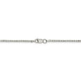 thumbnail image 3 of 925 Sterling Silver 1.7mm 8 Sided Diamond-cut Box Chain; 36 inch; Lobster Clasp; for Adults and Teens; for Women and Men, 3 of 4