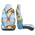 thumbnail image 3 of Sikiie Giraffe Come Out From Zipper Car Seat Protector 2 Pack Car Seat Cushion Mat, Car Seat Covers for SUV, Truck, Van, 3 of 7