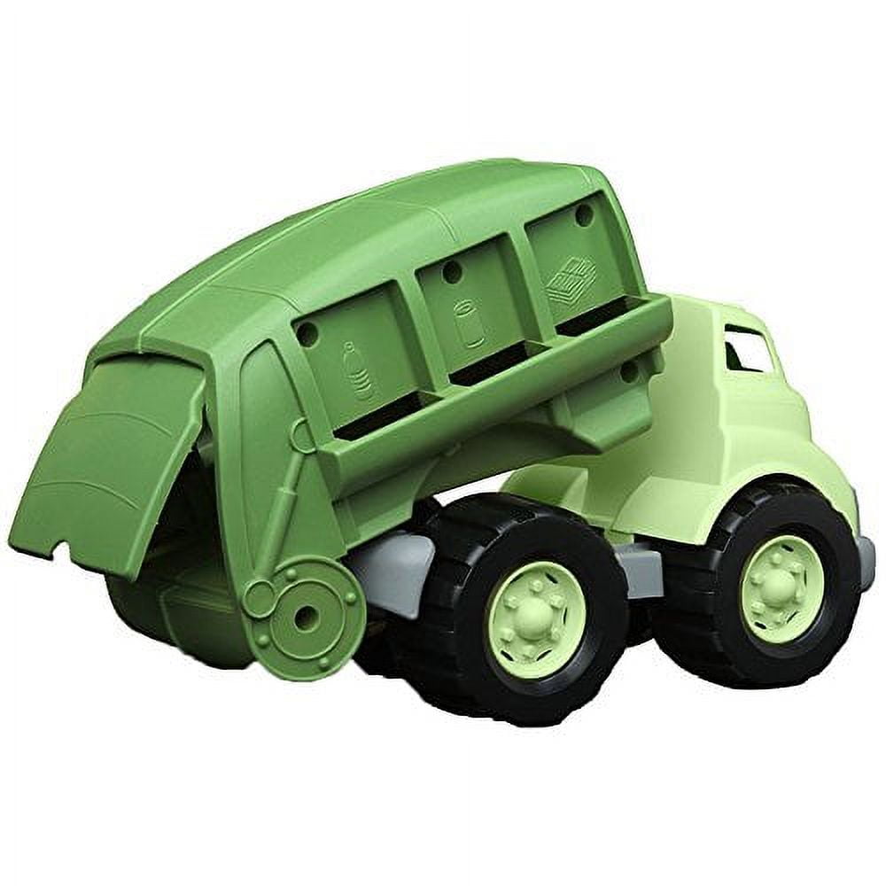 Name on a sales green toy truck