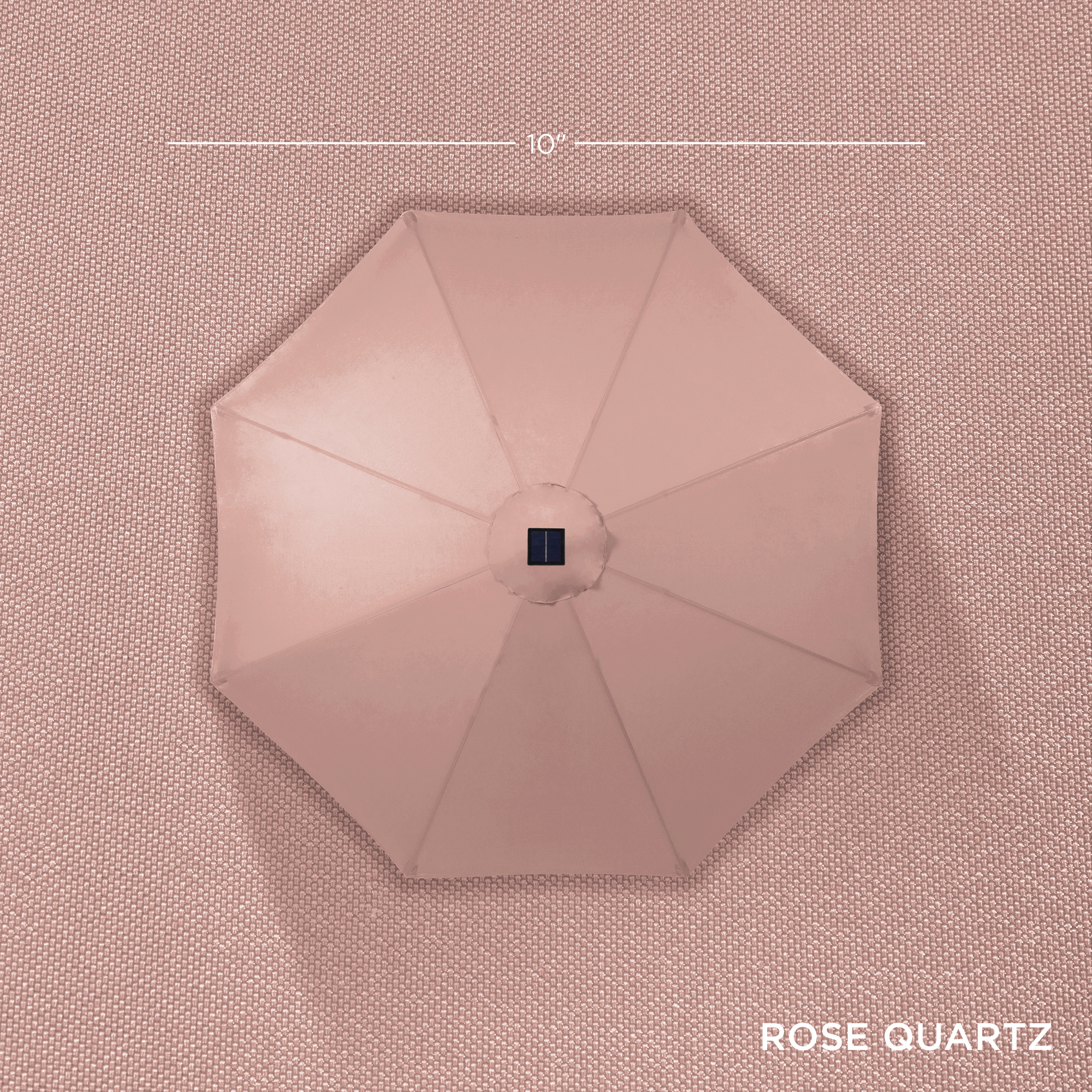 Best Choice Products 10ft Solar LED Lighted Patio Umbrella, Rose Quartz photo 4