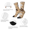 thumbnail image 3 of Disketp Snake And Flower Unisex Crew Socks Lightweight Breathable Ventilation Ankle Socks, Mid-calf socks for Daily, 3 of 6