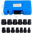 thumbnail image 5 of Jinsinto 13pcs Twist Socket Set, 9.5mm Damaged Bolt Extractor, Handle Nut Extractor Socket Sets for Locking Wheel Nut Removal, 5 of 5