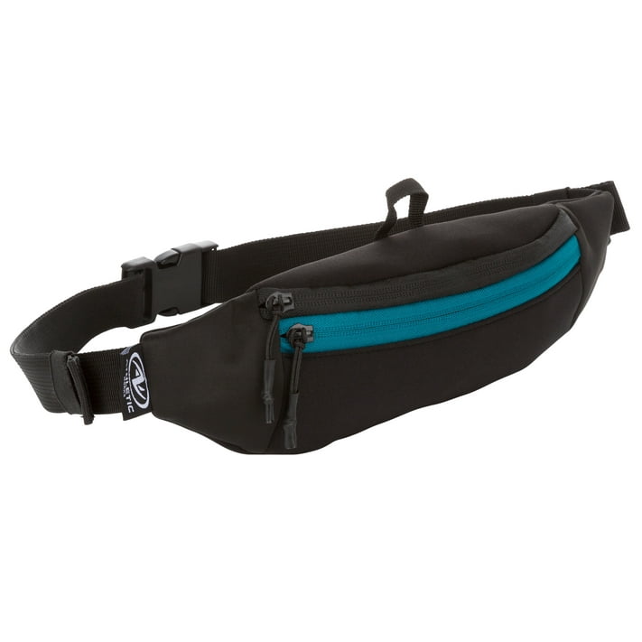 Athletic Works 1 Liter Black Versatile Sports Fanny Pack, Unisex