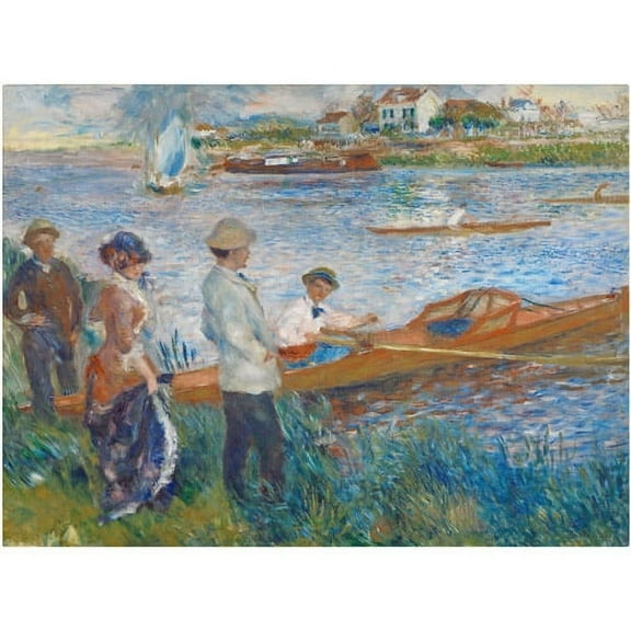 Trademark Fine Art Pierre-Auguste Renoir Oarsmen at Chatou 1879 Canvas Wall Art - 14x19