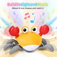 thumbnail image 2 of Ant Class Interactive Crawling Crab Baby Toy with Auto-Obstacle Avoidance, Music & Lights Walking Crab Toys for Babies, Yellow, 2 of 7