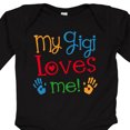 thumbnail image 4 of Inktastic My Gigi Loves Me Grandchild Boys or Girls Long Sleeve Baby Bodysuit, 4 of 5