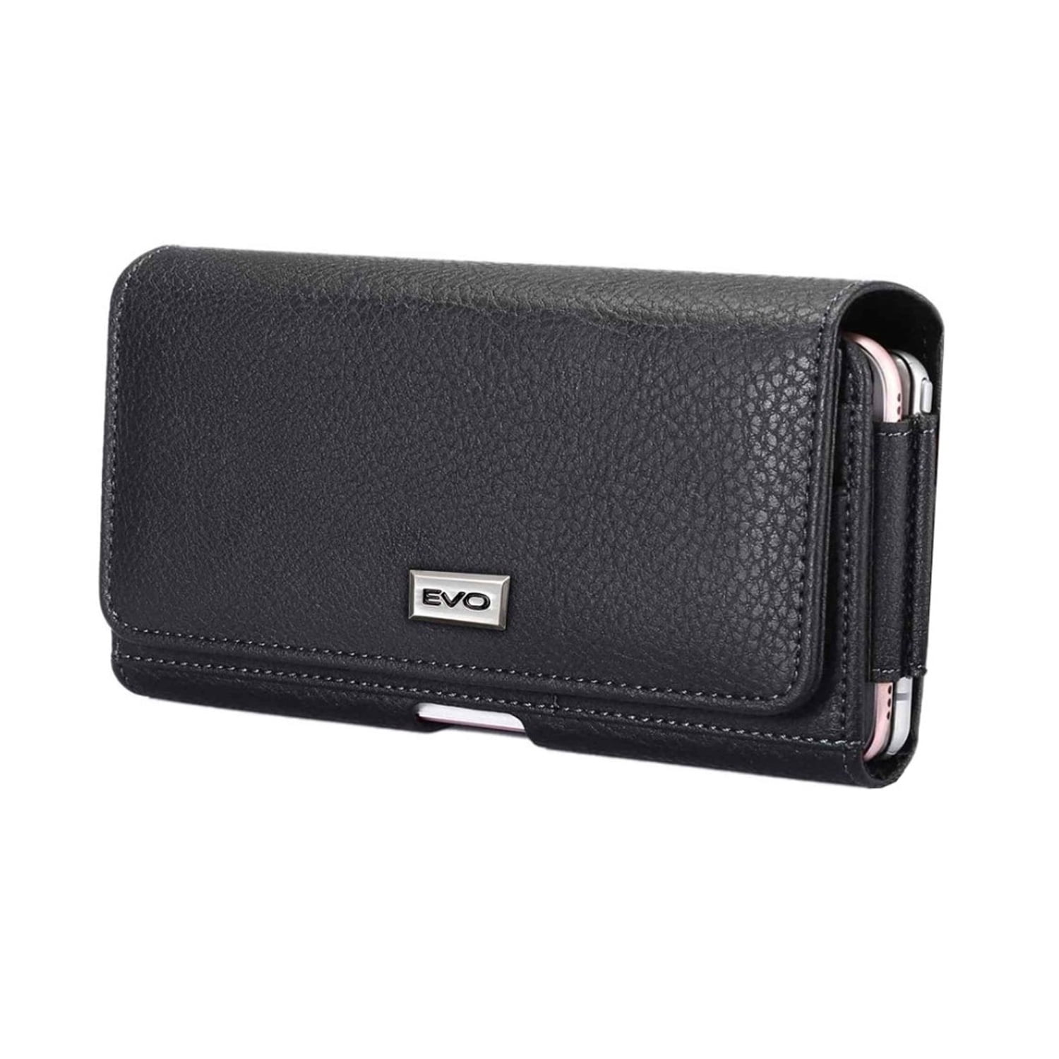 EVO 6.9-Inch Horizontal Belt Clip Phone Pouch – Black