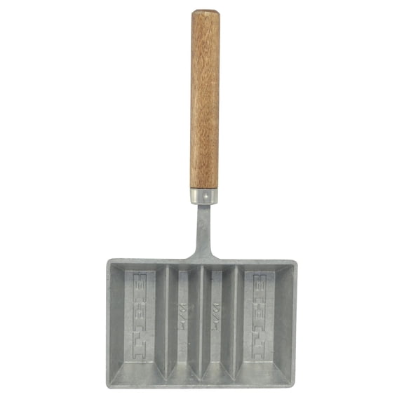 Lee Precision 4-Cavity Aluminum Ingot Mold with Hardwood Handle, Gunsmithing Tools & Accessories