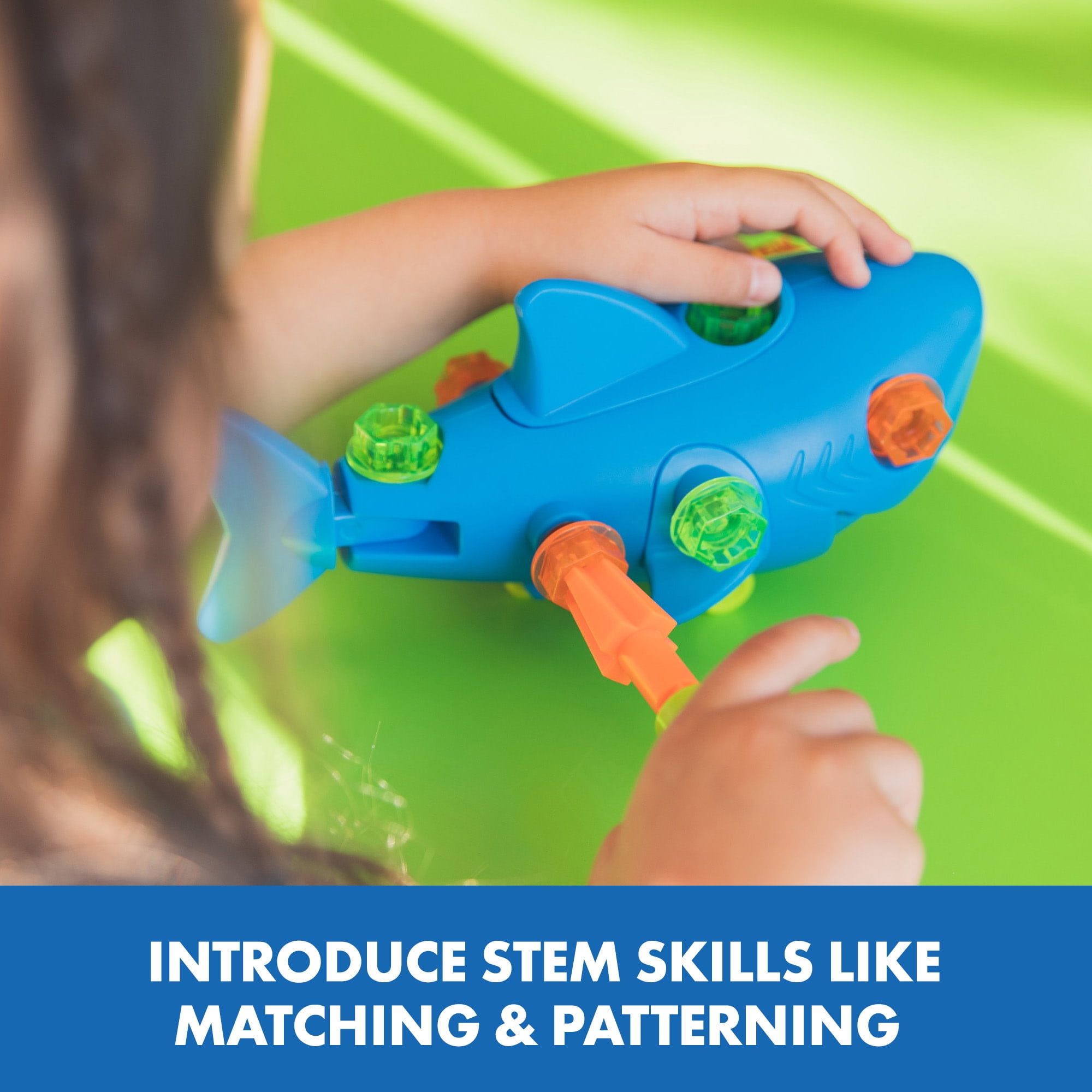 Educational Insights Design & Drill Shark, Kids Tool Set, Construction Toys for Boys and Girls Ages 3+