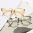 thumbnail image 4 of TNOBHG Transparent Full-frame Glasses Blue Light Blocking Glasses Unisex View Strong Hinge Smooth Transparent with Brim Eye Protection Bluelight Glasses, 4 of 8