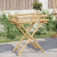 thumbnail image 1 of vidaXL Folding Tray Table 60x40x68 cm Bamboo, 1 of 5