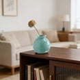 thumbnail image 5 of Clearance Under $3.64! 1Pc Small Round Ceramic Vase for Dried Flowers Hydroponics Home Decor (Sky Blue 7cm), 5 of 8