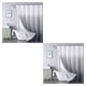 thumbnail image 2 of Matsuzay Cortina de ducha de PEVA higiénica y de secado rápido para un grosor adicional que no se adhiere a la piel textura fina artesanía Gris 180*180, gris 2Conjunto, 2 of 6