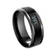 thumbnail image 2 of Guardurnaity Anillo de temperatura impermeable Anillos de humor de emoción de acero Pareja inteligente Ropa, zapatos y accesorios Miscelánea Negro 7 #, 2 of 3