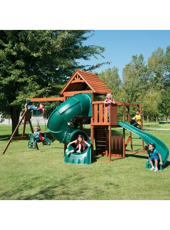 Wooden Swing Sets in Swing Sets