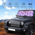 thumbnail image 6 of Bingfone Violet Car Windshield Sun Shade Protector Keep Your Vehicle Cool Sun Shield Visor Cover Foldable For Car Truck Suv-Medium, 6 of 9