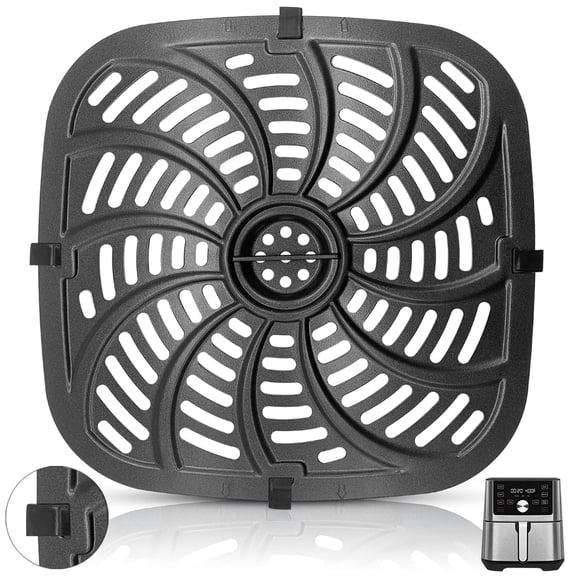 GWY Air Fryer Grill Pan for Chefman 8 QT, Black, 1-Pack