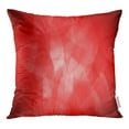 thumbnail image 1 of BOSDECO White Red Abstract Curves Pattern Modern Artistic Pillow Case Pillow Cover 16x16 inch, 1 of 1