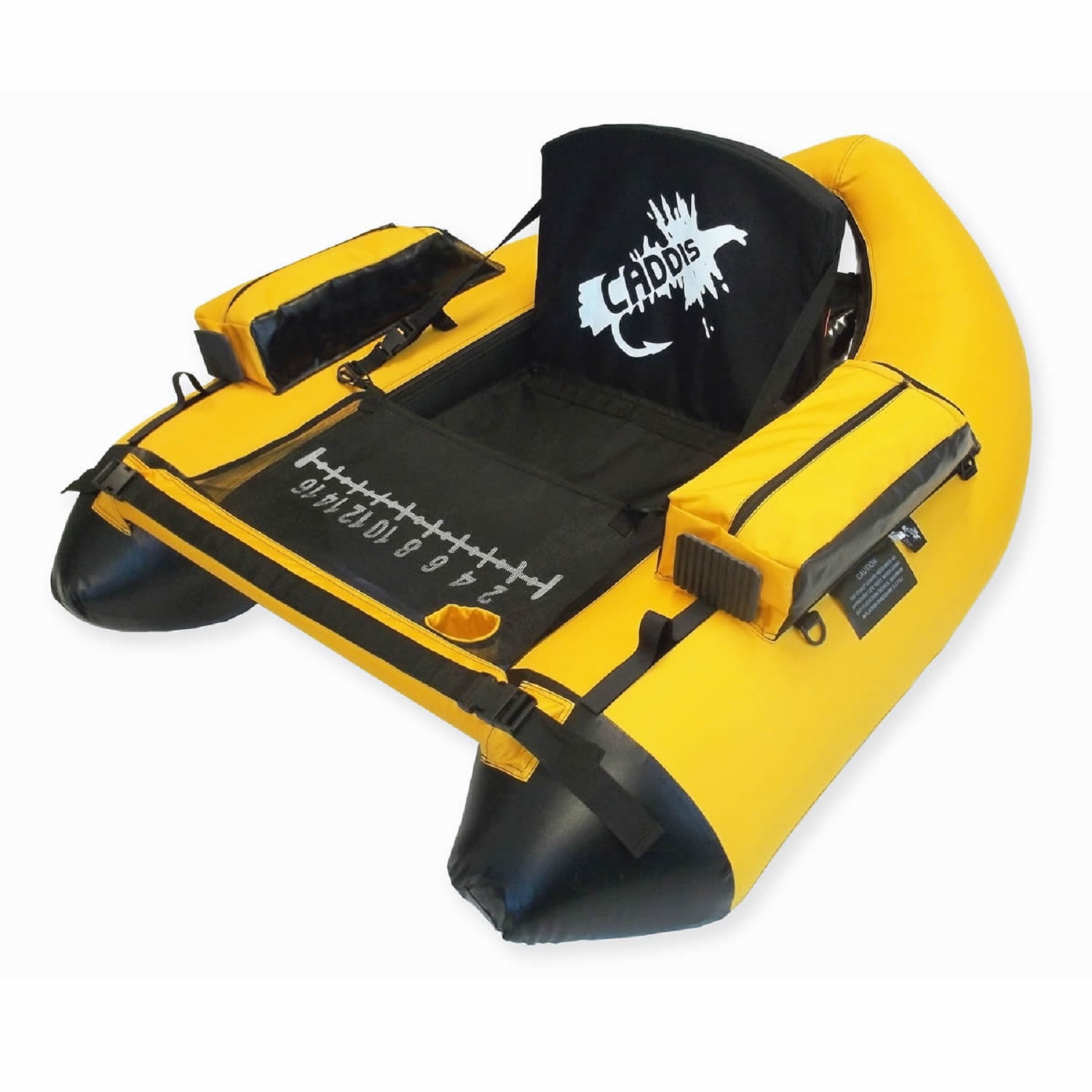 Caddis Sports Premier Plus Fisherman Float Tube Yellow