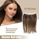 thumbnail image 2 of 16 40.5cm Dark Brown Invisible Hair Extensions Long Straight Synthetic Hair Adjustable Headband Hairpieces No Clip, 2 of 7