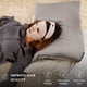 thumbnail image 5 of Almohada BHZ King Size de Plumas de Ganso Gris con Funda de Satén, 5 of 9