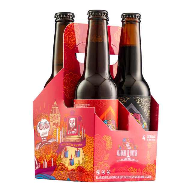 Four Pack Cerveza Acábame de Matar Edición Día de Muertos Acábame de Matar Cerveza, Artesanal