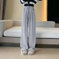 thumbnail image 2 of Kaemgyyd Wide Leg Pants Woman Casual High Waist Palazzo Pants Drawstring Baggy Lounge Pj Bottoms Pajama Trousers with Pockets, 2 of 7