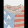 thumbnail image 4 of Suéter con Bandera Estadounidense para Mujer, Sudadera de Punto, Larga, Holgado, para Invierno y Otoño, Color 3 L, 4 of 10