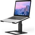 thumbnail image 1 of Besign LSX3 Aluminum Laptop Stand, Ergonomic Adjustable Notebook Stand, Riser Holder Computer Stand Compatible with Air, Pro, Dell, HP, More 10-15.6" Laptops (Black), 1 of 8