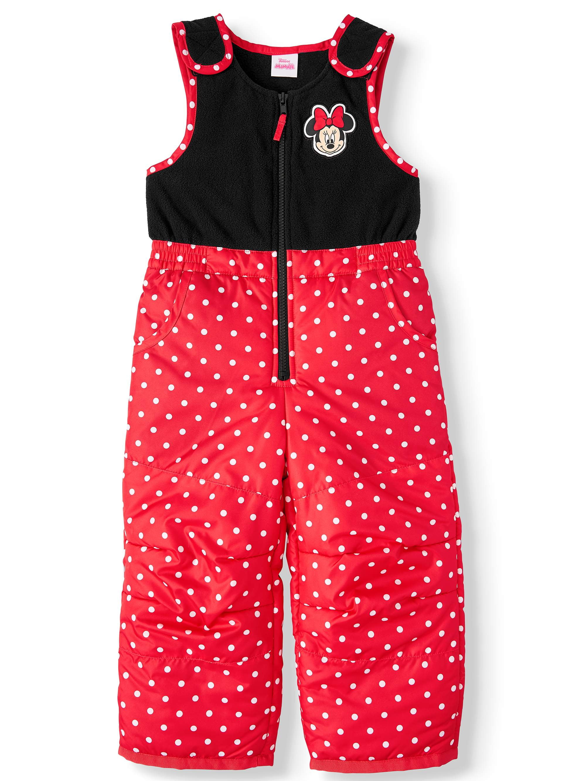 Minnie Mouse Toddler Girl Snow Pants Bib Snowsuit